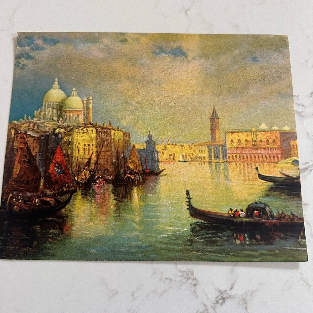 Vintage Calendar Art Print of the Grand Canal in Venice, Italy